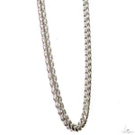 Silver Semi-Solid Franco Link Chain 3mm 24 Inches 69820 - Image 2