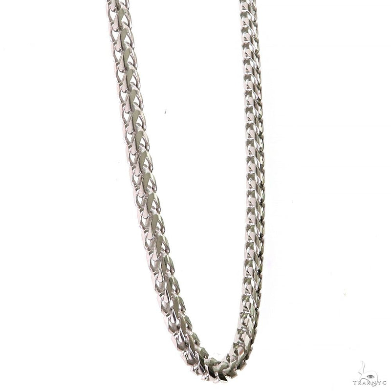 Silver Semi-Solid Franco Link Chain 3mm 24 Inches 69820 - Image 2