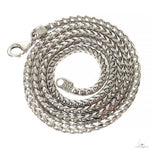 Silver Semi-Solid Franco Link Chain 3mm 24 Inches 69820 - Image 3