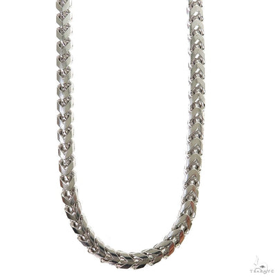 Silver Semi-Solid Franco Link Chain 5.4mm 22 Inches 69805 - Image 1
