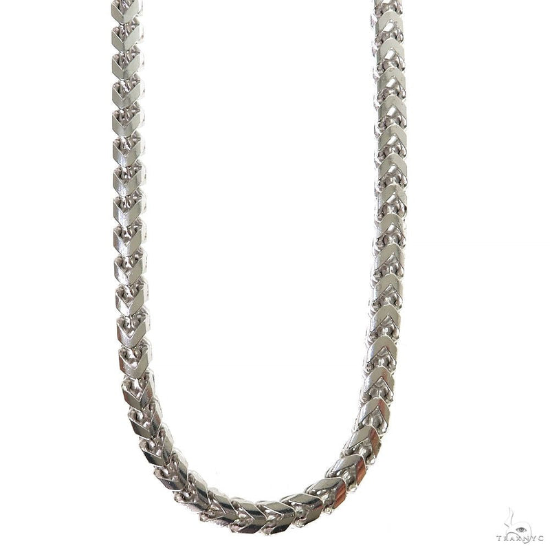 Silver Semi-Solid Franco Link Chain 5.4mm 22 Inches 69805 - Image 1