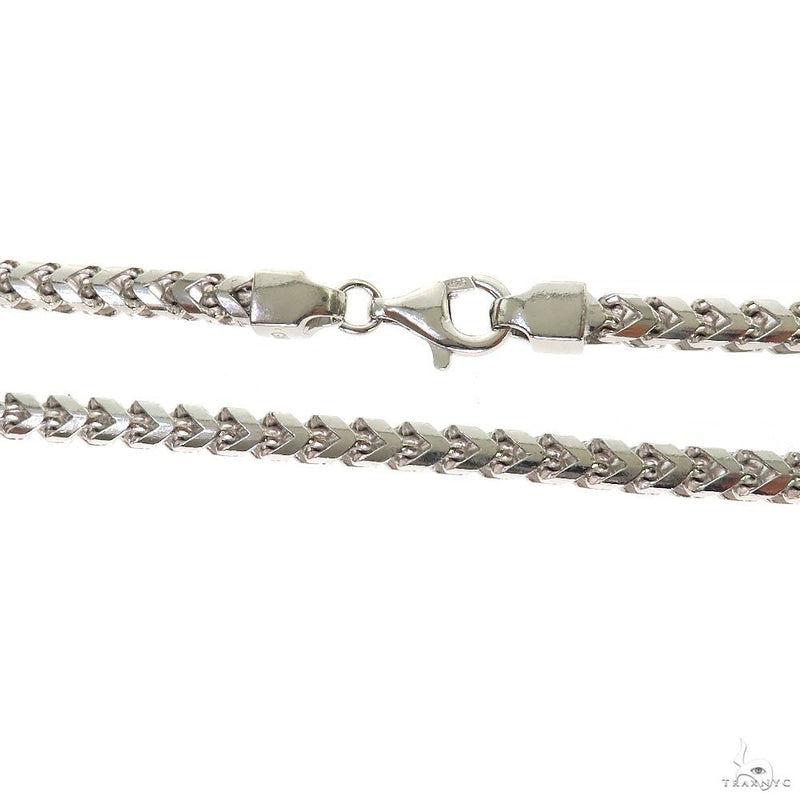 Silver Semi-Solid Franco Link Chain 5.4mm 22 Inches 69805 - Image 3