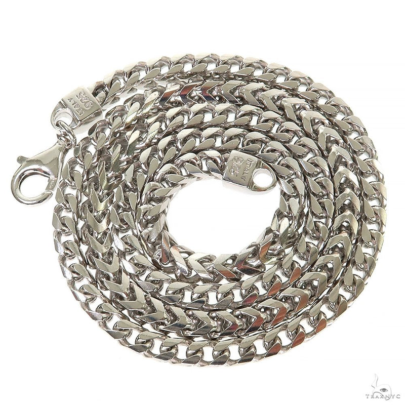 Silver Semi-Solid Franco Link Chain 5.4mm 22 Inches 69805 - Image 4
