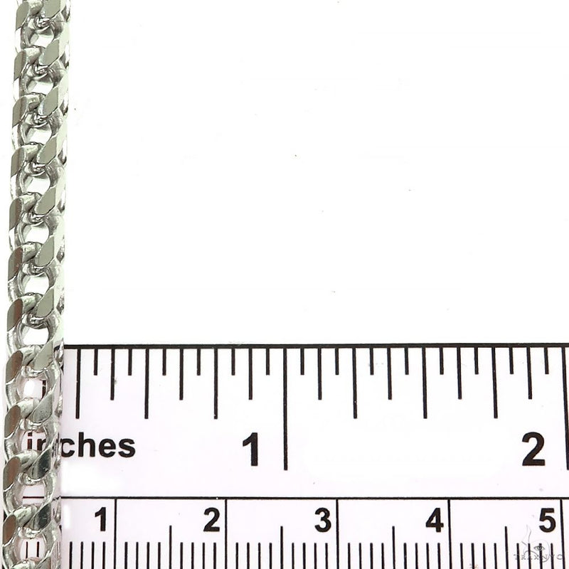 Silver Semi-Solid Franco Link Chain 5.4mm 22 Inches 69805 - Image 6