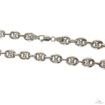 Silver Semi-Solid Puffed Mariner Link 9mm 22 Inches 69807 - Image 4