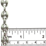Silver Semi-Solid Puffed Mariner Link 9mm 22 Inches 69807 - Image 6