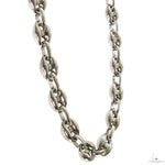 Silver Semi-Solid Puffed Mariner Link Chain 6mm 24 Inches 69808 - Image 2