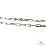 Silver Solid Paper Clip Link Chain 5.7mm 24 Inches 69837 - Image 3