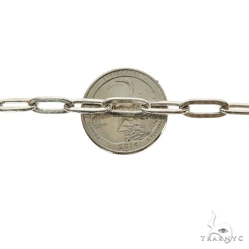Silver Solid Paper Clip Link Chain 5.7mm 24 Inches 69837 - Image 4