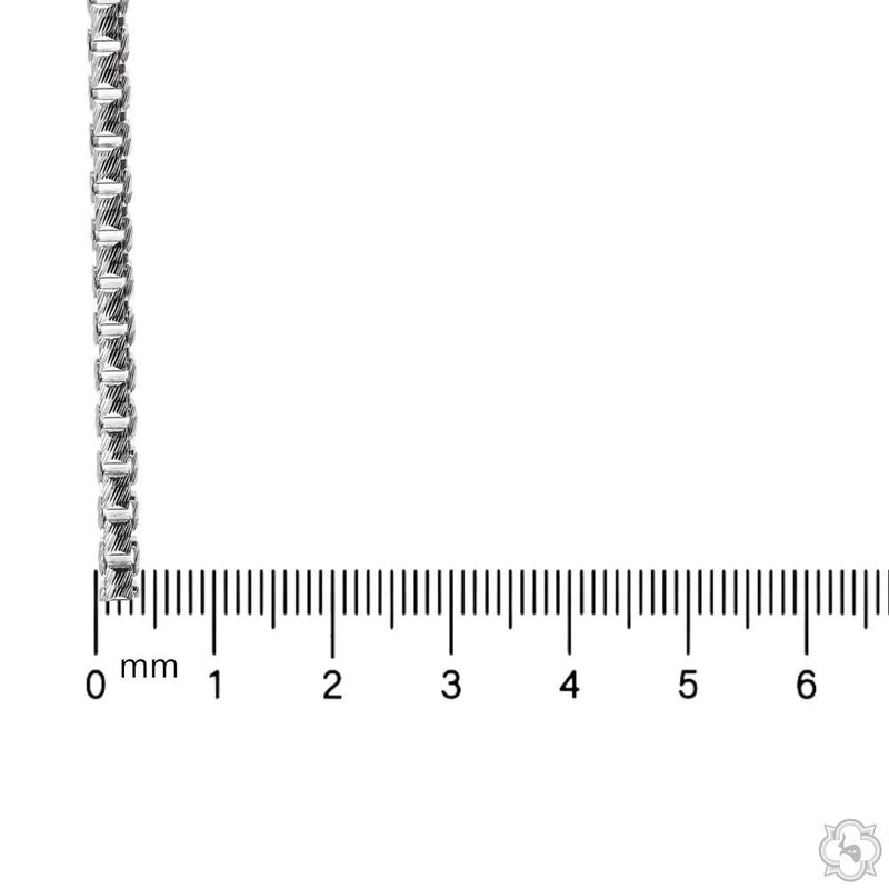 Silver Solid Round Slashed Box Link Chain 3.5mm 18 Inches 70622 - Image 6