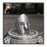 Silver Spartan Mask TraxNYC Prong Diamond Ring 57663 - Image 3