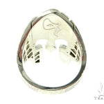 Silver Spartan Mask TraxNYC Prong Diamond Ring 57663 - Image 7