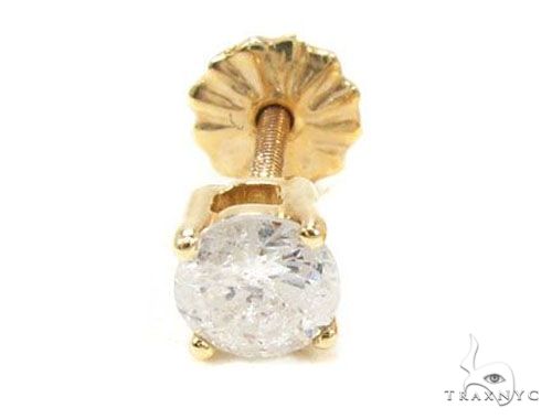 Single Prong Diamond  Earring Stud 63556 - Image 1