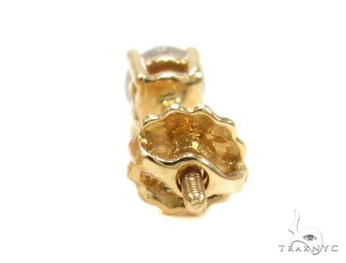 Single Prong Diamond  Earring Stud 63556 - Image 4