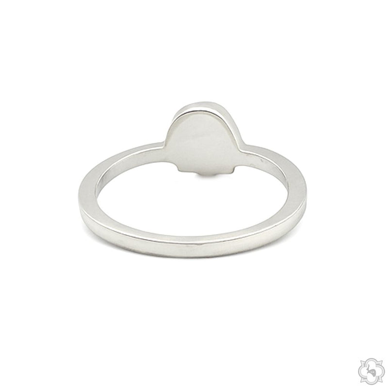 .925 Silver Diamond Skull Ring 70858 - Image 2