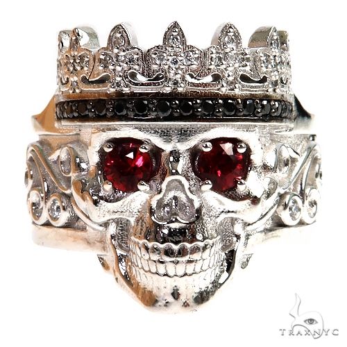 Skull Sovereign Crown Ring 69517 - Image 1