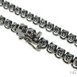 Skull and Cross Crucifix Black Diamond Pendant Chain 49785 - Image 12