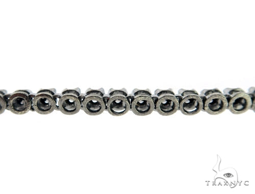 Skull and Cross Crucifix Black Diamond Pendant Chain 49785 - Image 16