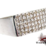 Slim Mens Silver Prong Ring 28031 - Image 1