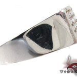 Slim Mens Silver Prong Ring 28031 - Image 4