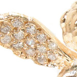 Small 14K Gold Diamond Angel Pendant 36691 - Image 2