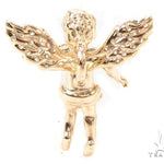 Small 14K Gold Diamond Angel Pendant 36691 - Image 4
