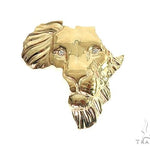 Small African Lion Face Pendant  66348 - Image 1