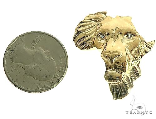 Small African Lion Face Pendant  66348 - Image 5