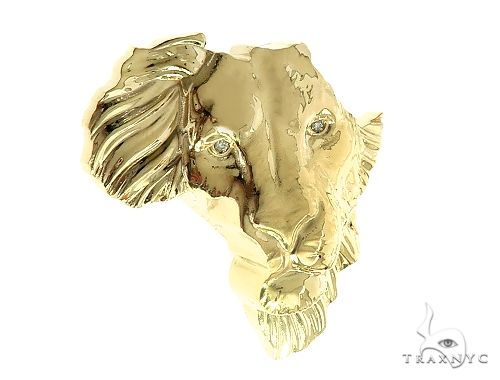 Small African Lion Face Pendant 66345 - Image 1