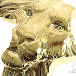 Small African Lion Face Pendant 66345 - Image 3