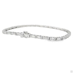 Small Baguette Tennis Bracelet 70294 - Image 3