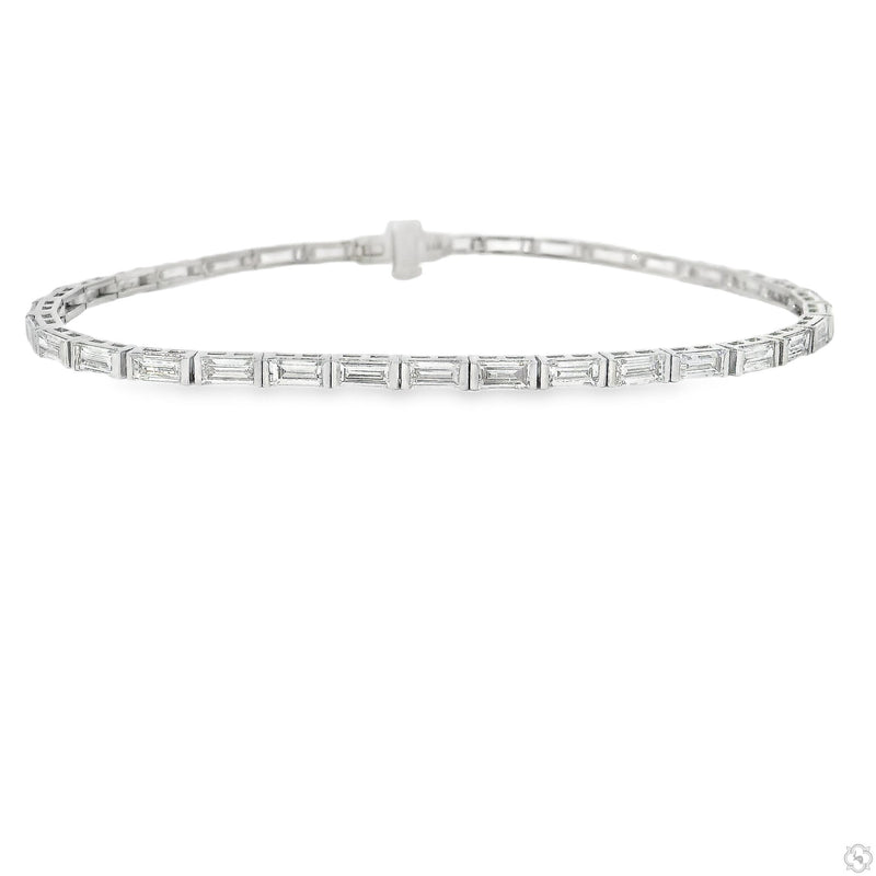 Small Baguette Tennis Bracelet 70294 - Image 1