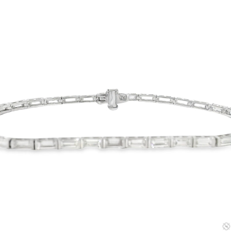 Small Baguette Tennis Bracelet 70294 - Image 4