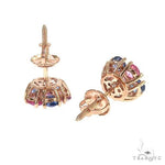 Small Cotton Candy Flower Earrings 67042 - Image 3