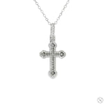 Small Diamond Cross Pendant Set 70874 - Image 1