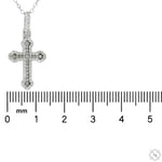 Small Diamond Cross Pendant Set 70874 - Image 5