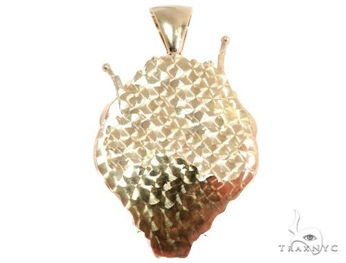 Small Diamond Lion Head Pendant 64161 - Image 3