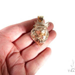 Small Diamond Lion Head Pendant 64161 - Image 6