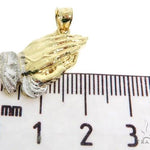 Small Two Tone Golden Prayer Pendant 57415 - Image 6