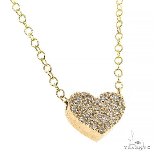 Small Heart Diamond Pendant 68748 - Image 2