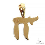 Small Jewish Chai Diamond Pendant 68738 - Image 4