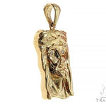Small Solid 10K Gold Jesus Pendant 56770 - Image 2