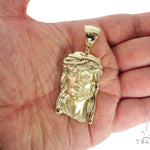Solid 14K Gold Jesus Pendant 45363 - Image 5