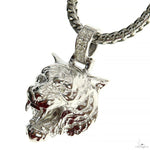 Small Tiger Head Pendant Set .925 Silver 70059 - Image 3