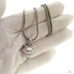 Small Tiger Head Pendant Set .925 Silver 70059 - Image 7