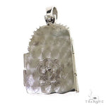 Small Walking on Water Diamond Jesus Pendant .925 Silver 69098 - Image 4