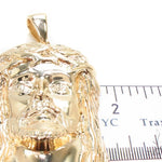 Solid 14K Gold Jesus Pendant 48913 - Image 5