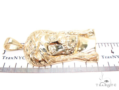 Solid 10K Gold Jesus Pendant 36379 - Image 6