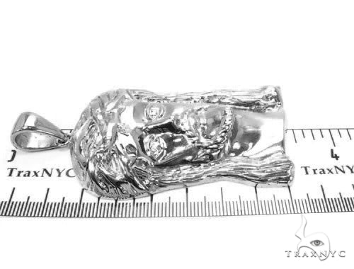 Solid 14K Gold Jesus Pendant 45405 - Image 6