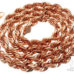 Solid 14K Rose Gold Rope Link Chain 30 Inches 7mm   64582 - Image 4
